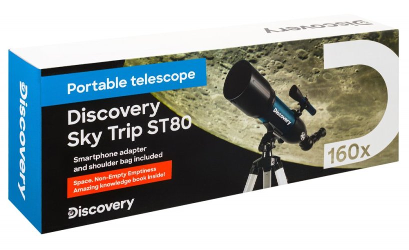 (CZ) Hvězdářský dalekohled Discovery Sky Trip ST80 s knížkou
