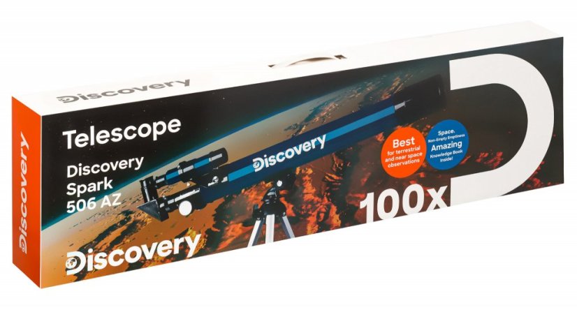 Hvězdářský dalekohled Levenhuk Discovery Spark 506 AZ s knížkou