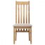 Dřevěná jídelní židle, potah krémově béžová látka, masiv dub, přírodní odstín C-2100 CRM2