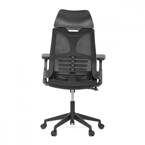 Židle kancelářská, černá MESH, plastový kříž KA-S247 BK