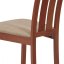 Jídelní židle, masiv buk, barva třešeň, látkový béžový potah BC-2602 TR3