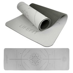 Podložka LIFEFIT® YOGA MAT RELAX DUO, 183x58x0,6cm, černá