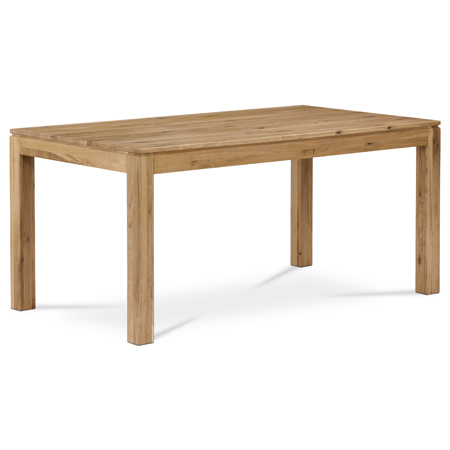 Stůl jídelní 160x90x75 cm, masiv dub, povrchová úprava olejem DS-F160 DUB