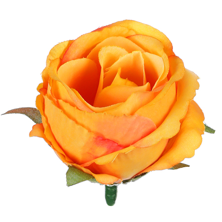 Růže, barva oranžová. Květina umělá vazbová. Cena za balení 12 kusů. KN7000 ORA