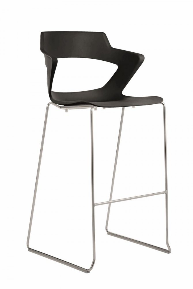 Antares Barová židle 2160/SB PC AOKI černá
