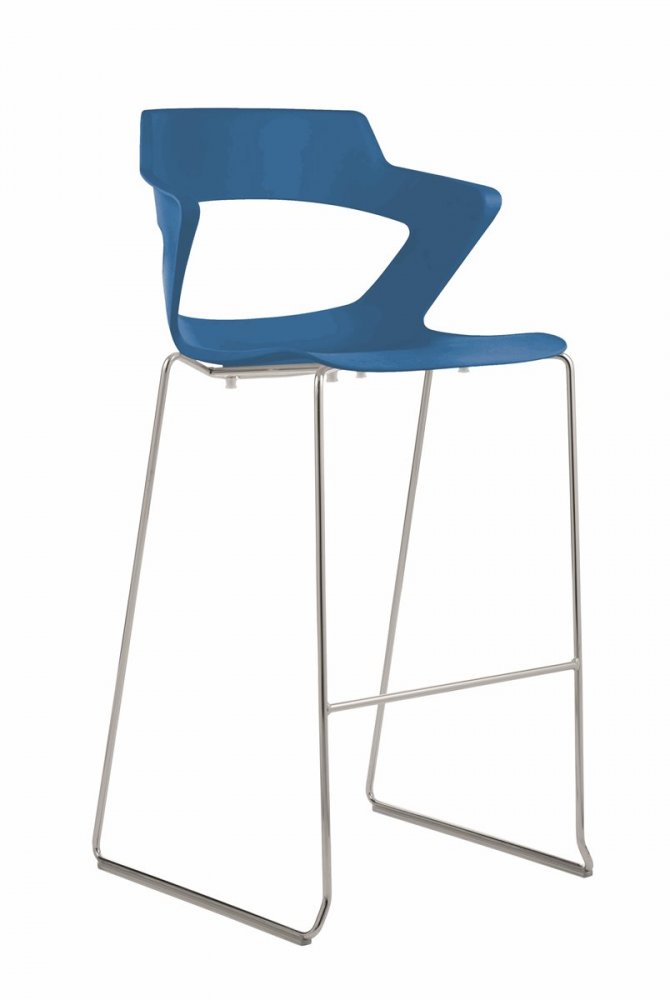 Antares Barová židle 2160/SB PC AOKI modrá