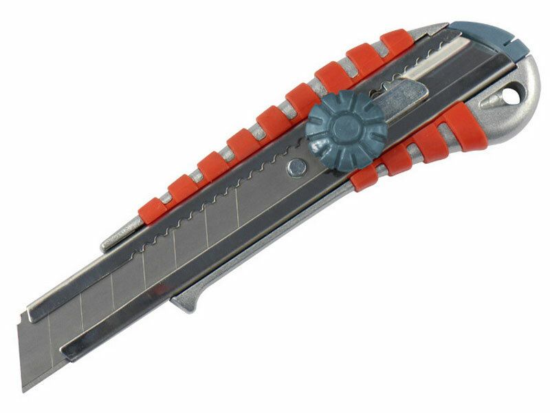 Nůž ulamovací kovový s kovovou výztuhou a kolečkem, 18mm EXTOL-PREMIUM