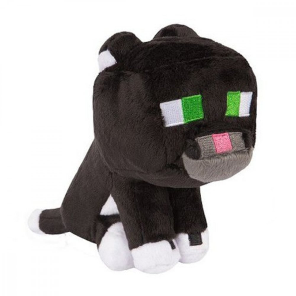 Plyšová hračka Minecraft Kočka černá 23cm