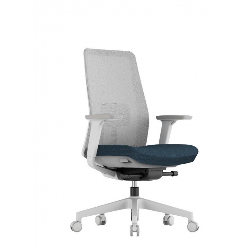 OfficePro Kancelářská židle K10 White modrá