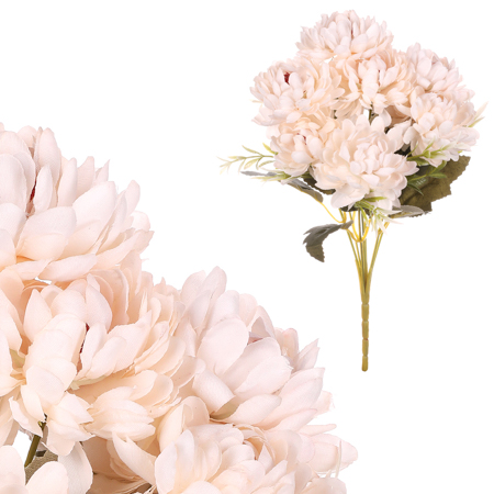 Puget Chryzantém, barva krémová. Květina umělá. KN6144 CRM