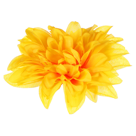 Jiřina, barva žlutá. Květina umělá vazbová. Cena za balení 12ks. KN7027 YEL