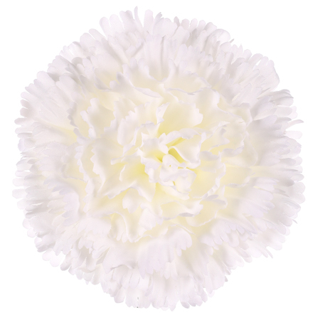 Karafiát, barva bílá. Květina umělá vazbová. Cena za balení 12 ks KUM3420-WH