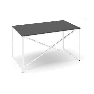 Stůl ProX 138 x 80 cm, Grafit / bílá