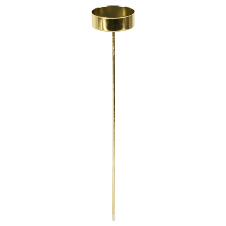 Kovový zápich pro čajové svíčky, cena za sadu 4ks, zlatá matná barva. CP7362-ZLATA-MAT
