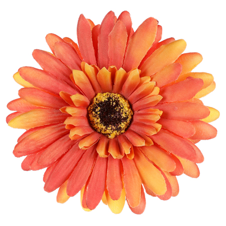Gerbera, barva oranžová. Květina umělá vazbová. Cena za balení 12 ks KUM3421-ORA