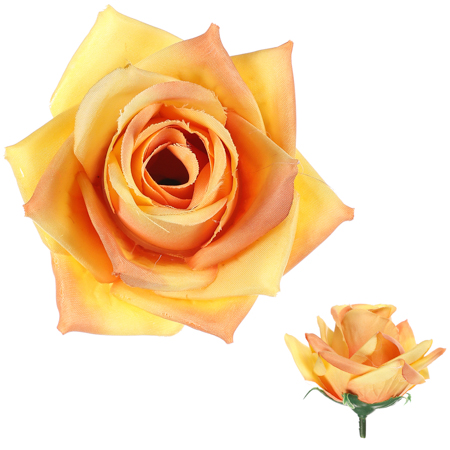 Růže, barva žlutá. Květina umělá vazbová. Cena za balení 12 kusů KUM3312-YEL