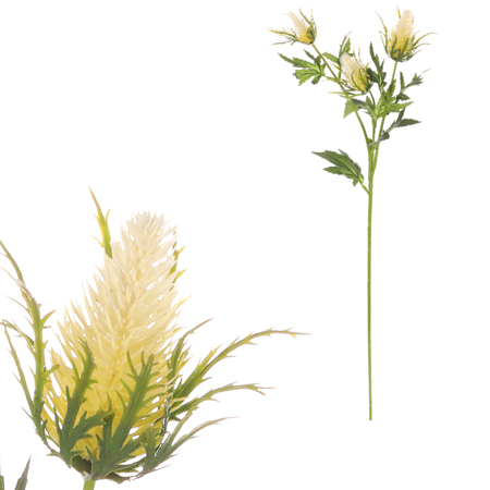 Eryngium - umělá květina, krémová barva. KUL009 CRM