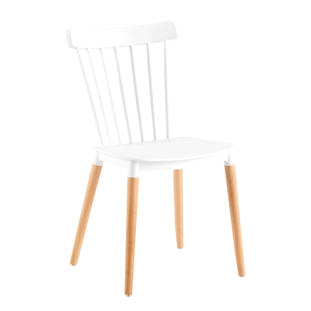 Jídelní židle, bílá/buk, ZOSIMA