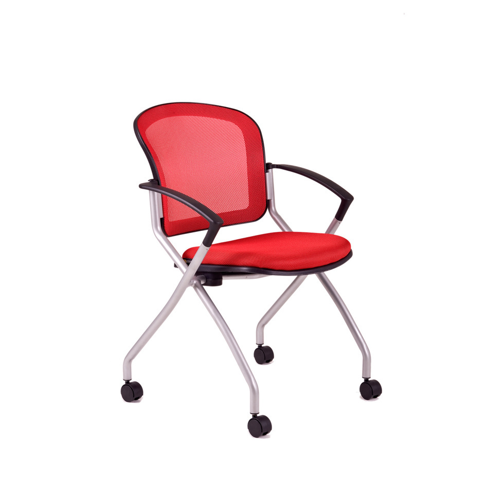 OfficePro Jednací židle METIS červená