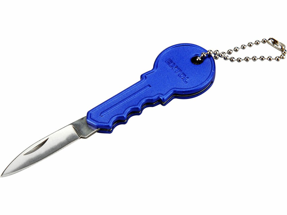 Nůž s rukojetí ve tvaru klíče, 100/60mm, délka otevřeného nože 100mm EXTOL-CRAFT
