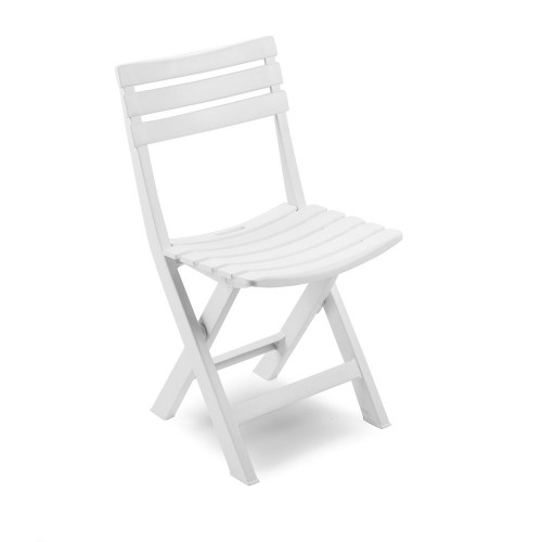 Židle skládací BIRKI bílá