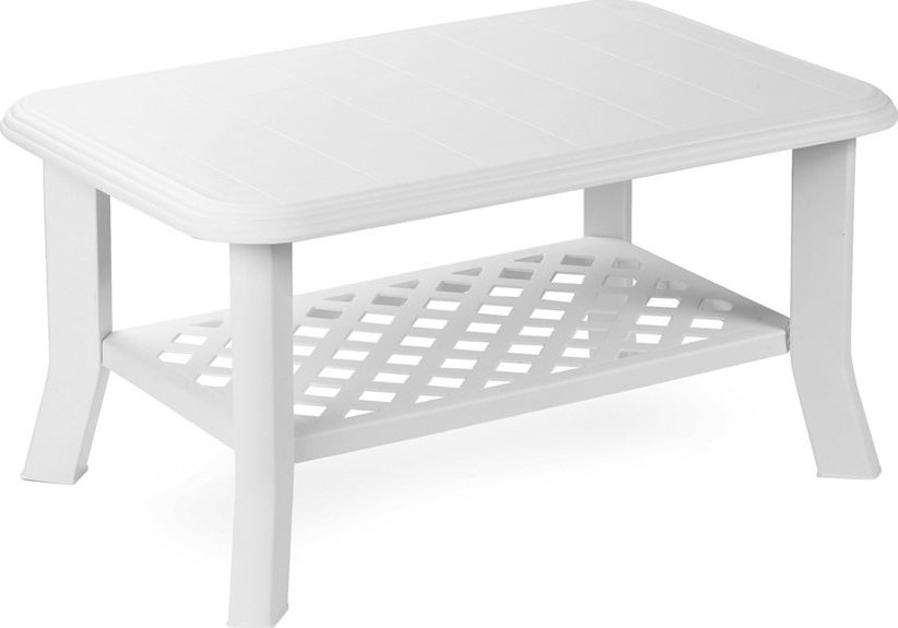 Zahradní plastový stolek NISO bílý