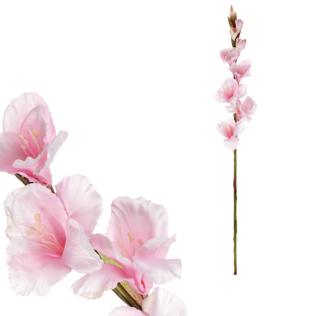 Gladiola - umělá květina, barva světle růžová. KT7300 PINK2