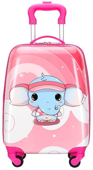 Dětský cestovní kufr Sloník růžový 29l