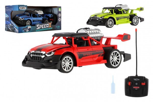 Auto RC buggy vypouštějící páru plast 20cm 40MHz na dálkové ovládání se světlem červená