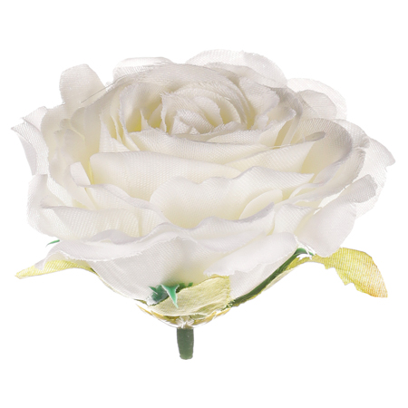 Růže, barva krémová. Květina umělá vazbová. Cena za balení 12 kusů. KN7025 CRM