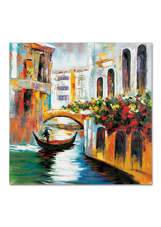 Obraz - Benátky, ruční olejomalba na plátně. DOR042