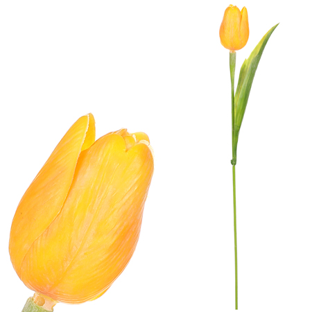 Tulipán plastový ve žluté barvě. Cena za 1ks. Ve svazku 12ks. SG60104 YEL