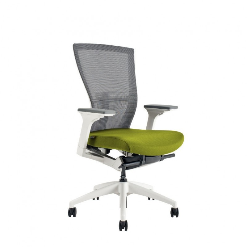 OffcePro Kancelářská židle MERENS WHITE BP, zelená