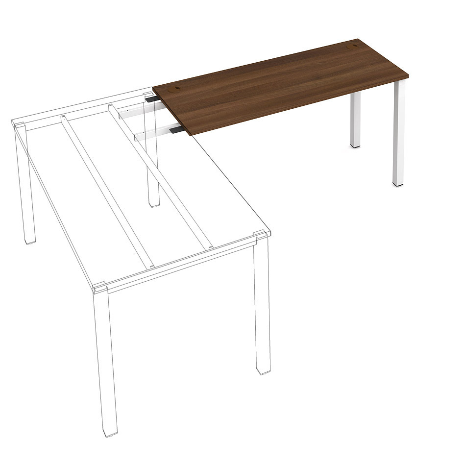 HOBIS Stůl pracovní délky 140 cm (hloubka 60 cm) k řetězení - UE 1400 RU