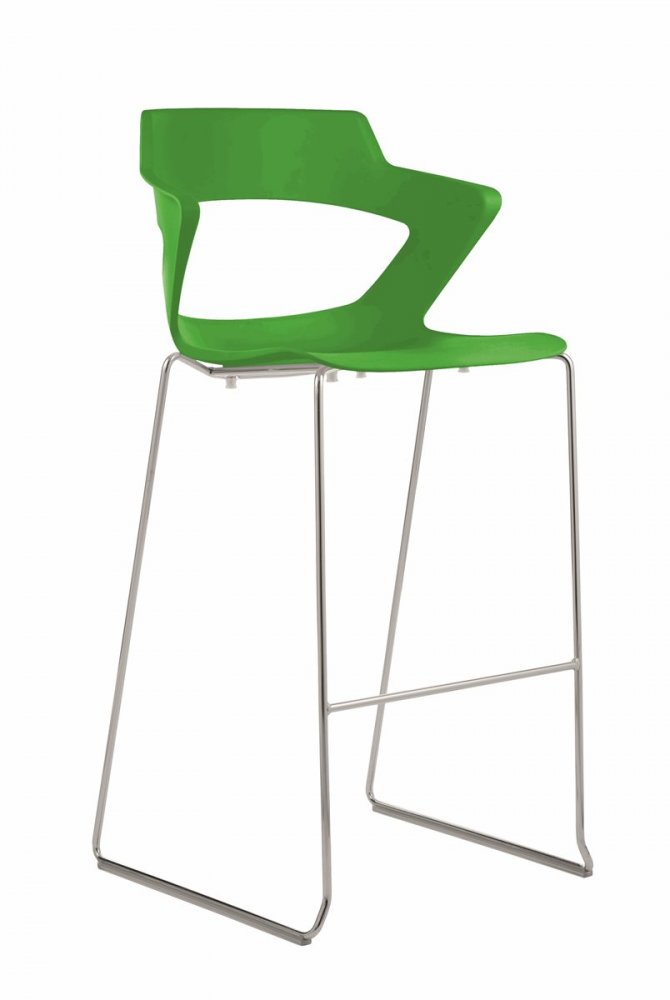 Antares Barová židle 2160/SB PC AOKI zelená