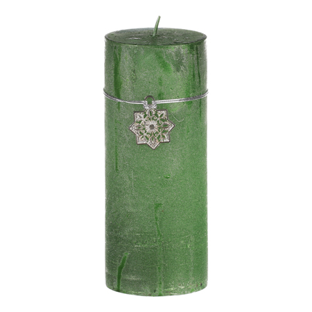 Svíčka vánoční, zelená barva. 367g vosku. SVW1291-ZELENA