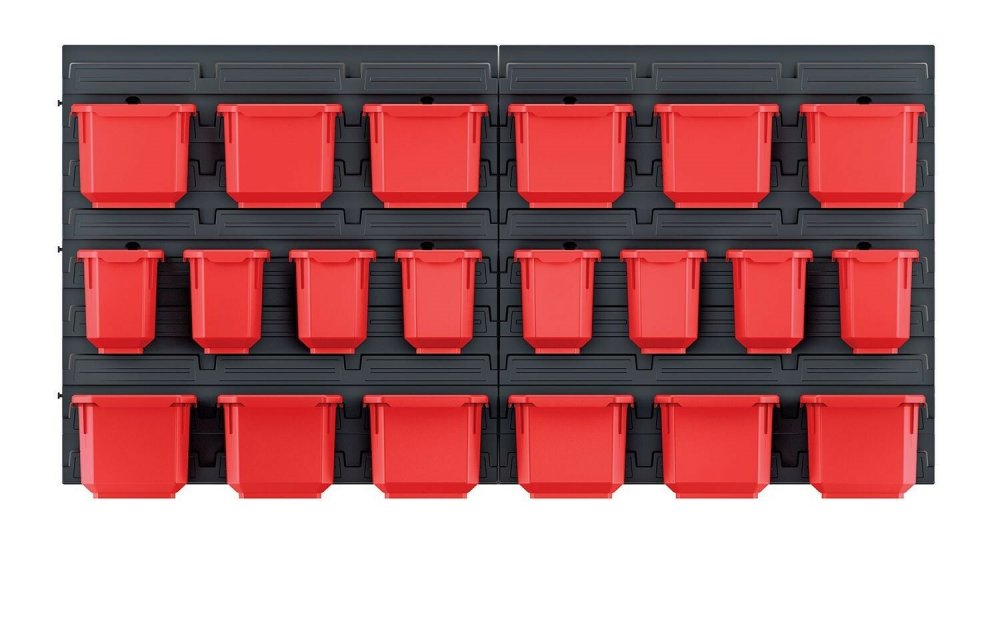 Závěsný panel s 20 boxy na nářadí ORDERLINE 800x165x400 KISTENBERG