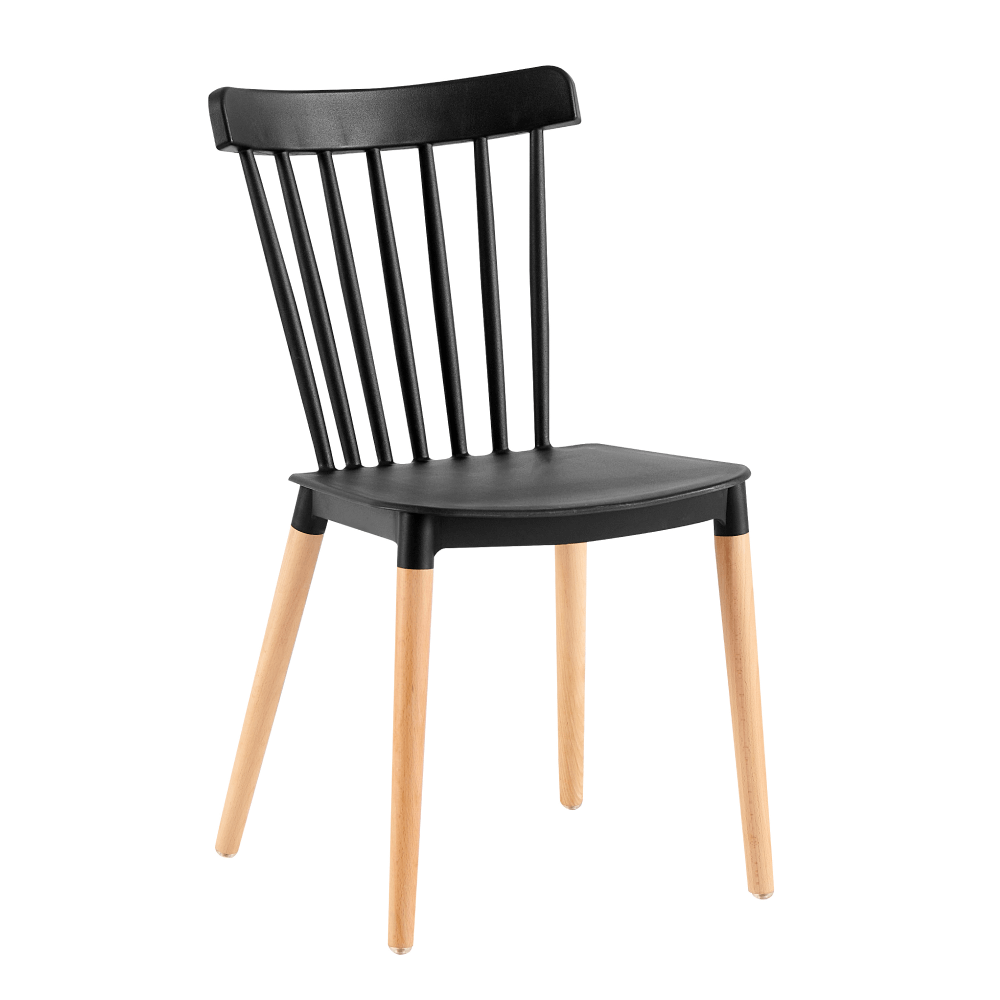 Jídelní židle, černá/buk, ZOSIMA