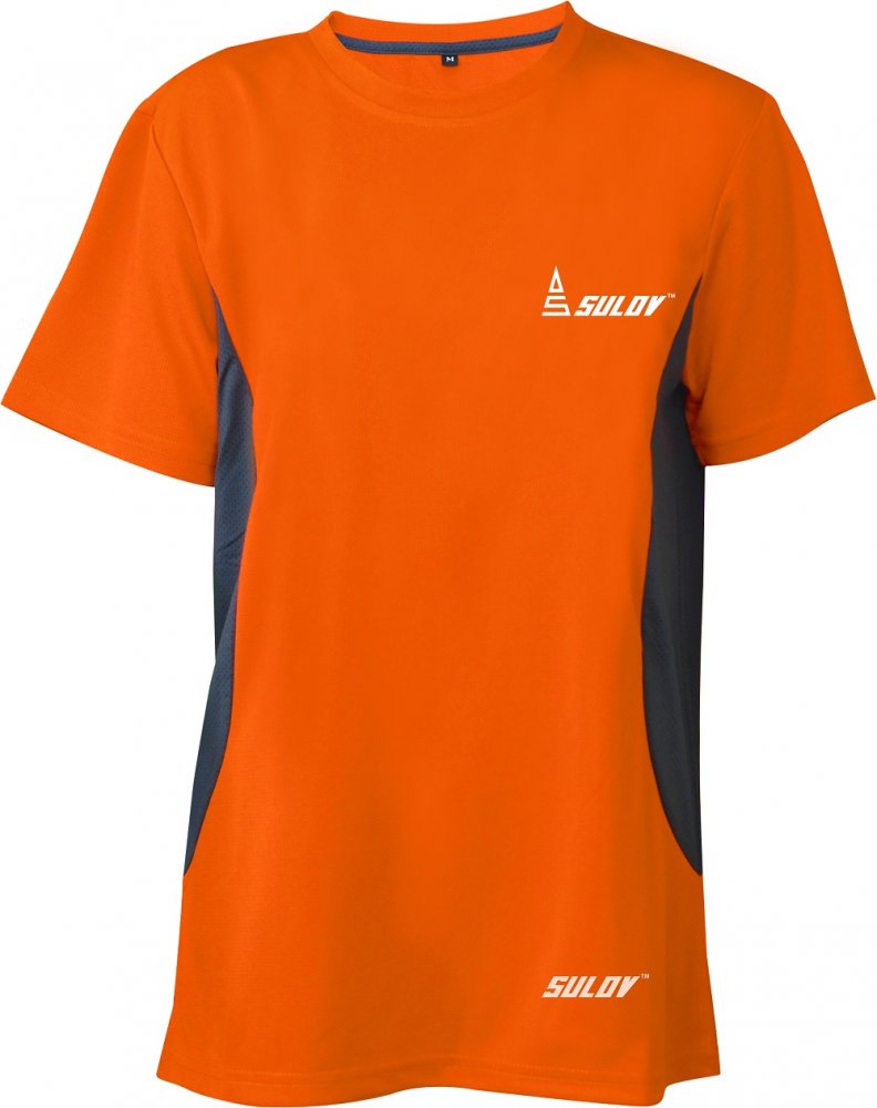 SULOV RUNFIT pánské běžecké tričko oranžové L XL