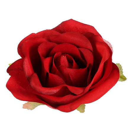 Růže, tmavě červená. Květina umělá vazbová. Cena za balení 12 kusů. KN7024 RED