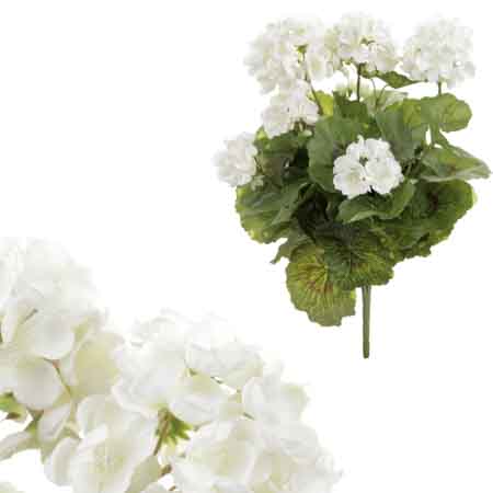 Muškát - kytice z umělých květin, barva bílá. KT7700 WH