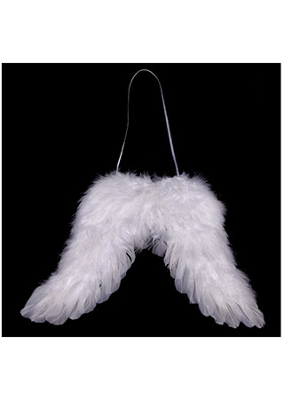 Andělská křídla z peří , barva bílá AK1907-WH