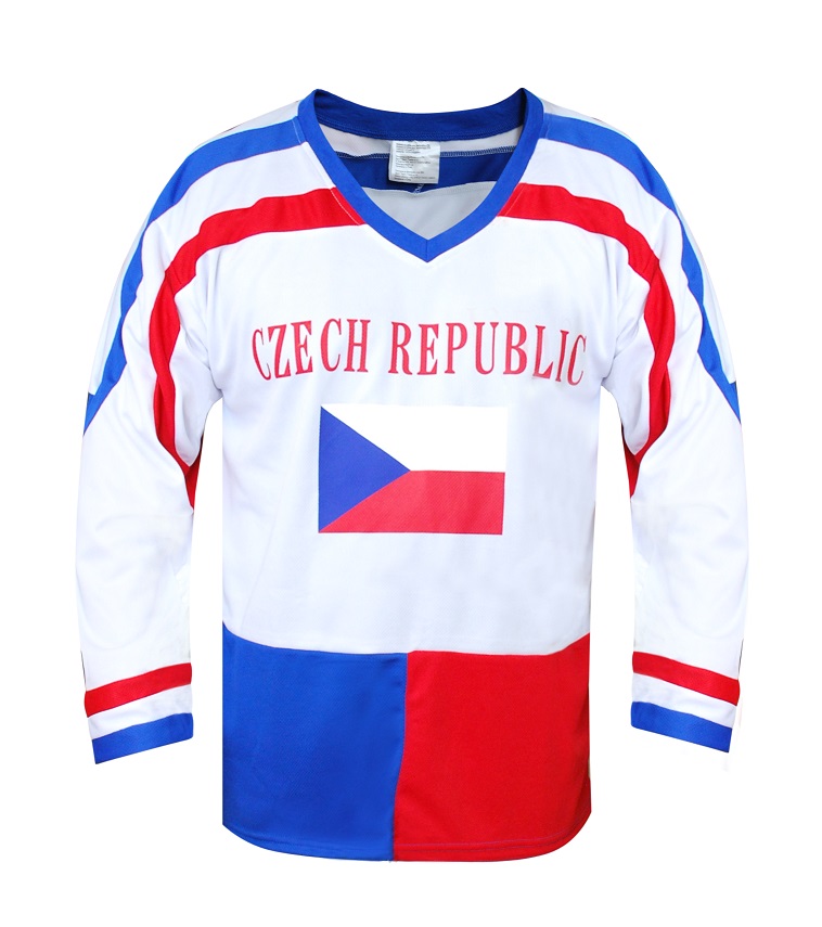 SPORT TEAM hokejový dres ČR 7 L bílý