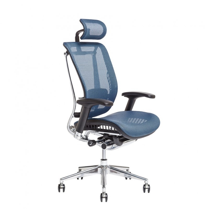 OfficePro Kancelářská židle LACERTA, modrá