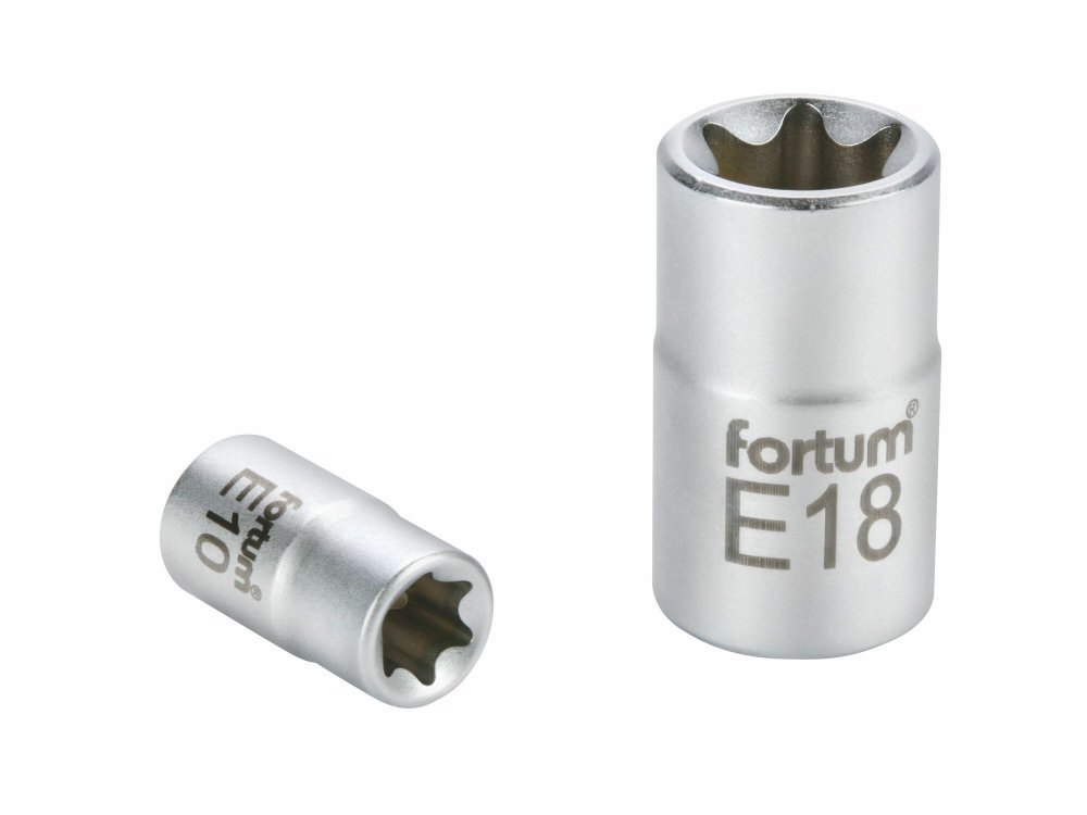 Hlavice nástrčná vnitřní TORX, 1/4", E 4, L 25mm, 61CrV5 FORTUM