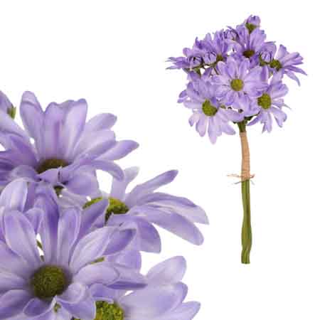 Kopretina, barva fialová. Květina umělá. KT7050 LILA