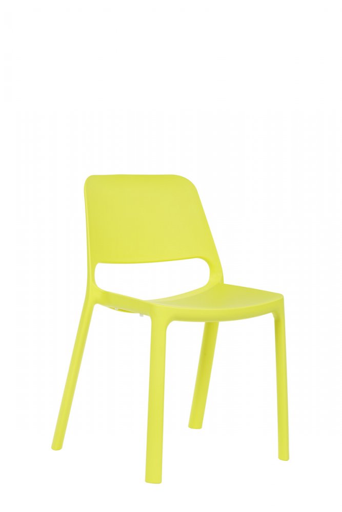 Antares celoplastová designová židle PIXEL žlutá