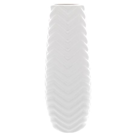 Váza keramická, bílá HL9022-WH