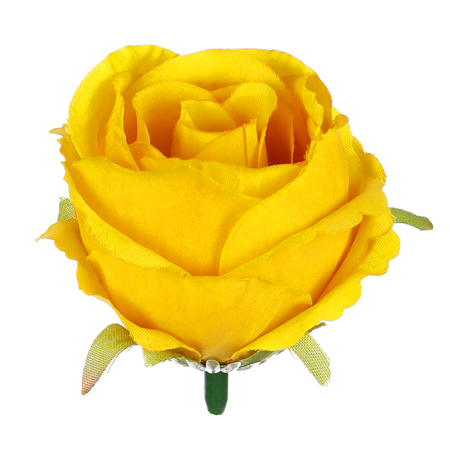 Růže, barva žlutá. Květina umělá vazbová. Cena za balení 12 kusů. KN7000 YEL