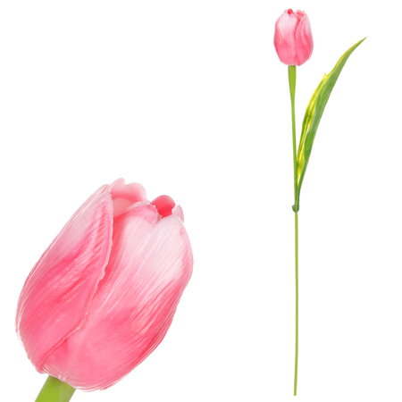 Tulipán plastový v růžové barvě. Cena za 1ks. Ve svazku 6 ks. SG60104 PINK2